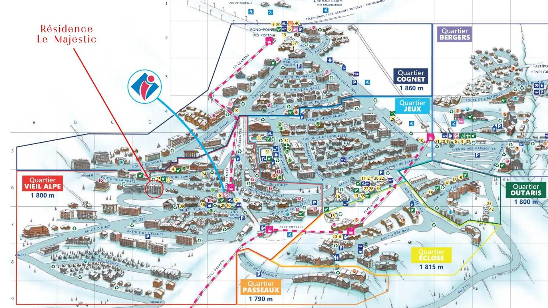 Homency - Residence Le Majestic N2 Alpe d'Huez 아파트